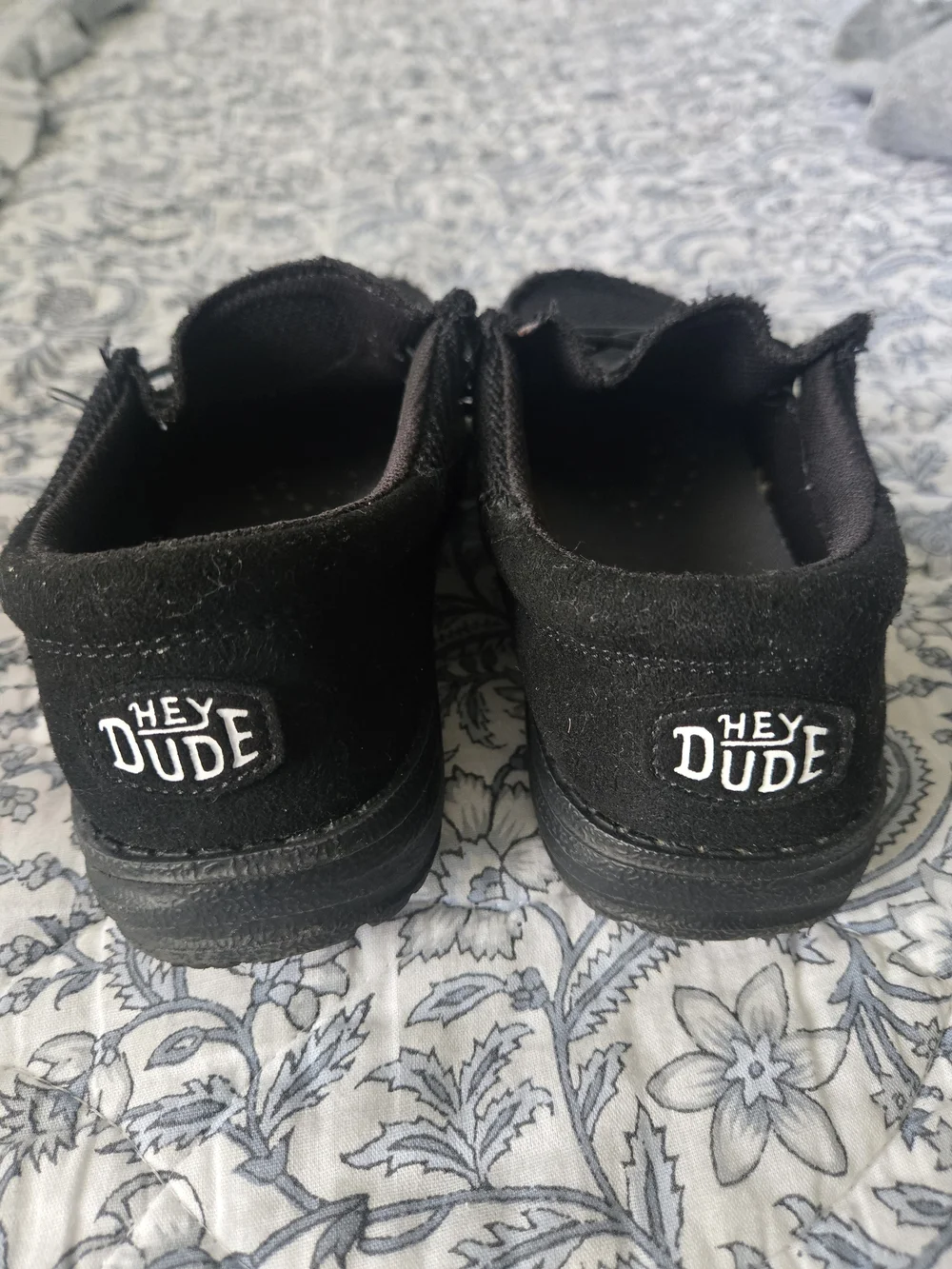 Hey Dude Kids Black Slip-On Casual Sneakers